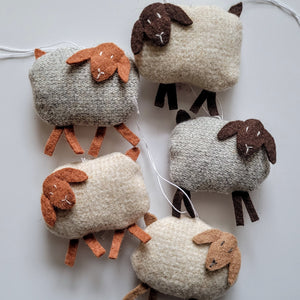 Wool Sheep Ornaments